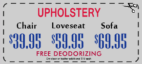 SteamMaster Upholstery Specials